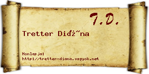 Tretter Diána névjegykártya